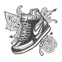 nike tn logo tattoo design idea