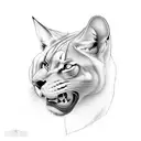 leone e donna tattoo design idea