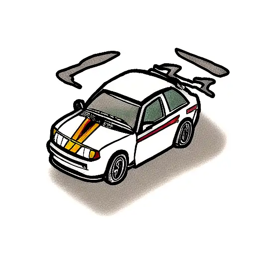 jdm chaser turbo smoke tattoo design idea