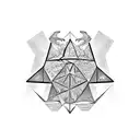 3 triangles  tattoo design idea