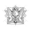 3 triangles  tattoo design idea