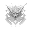 3 triangles  tattoo design idea