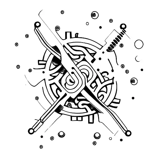 brass knuckles tattoo design idea