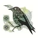 blackbird tattoo design idea