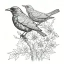 blackbird tattoo design idea