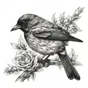 blackbird tattoo design idea