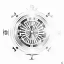 Roulette wheel tattoo design idea