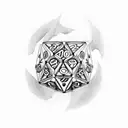 7 Dice tattoo design idea