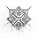 7 Dice tattoo design idea