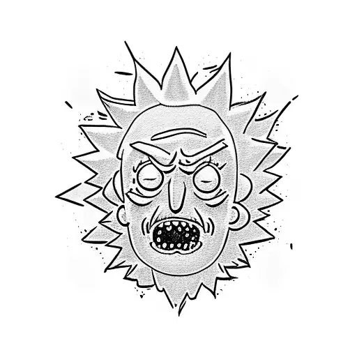 Rick and Morty tattoo design idea