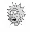 Rick and Morty tattoo design idea