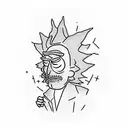 Rick and Morty tattoo design idea