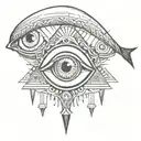 all seeing eye tattoo design idea