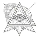 all seeing eye tattoo design idea