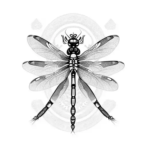 Dragonfly tattoo design idea