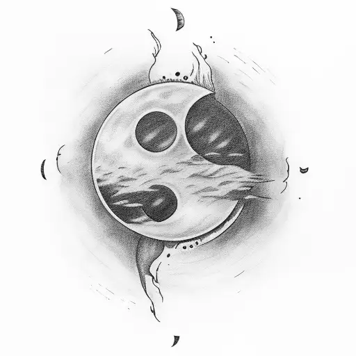 eclipse tattoo design idea