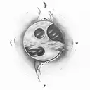 eclipse tattoo design idea