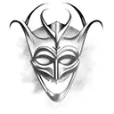 phantom of the opera half mask tattoo design idea