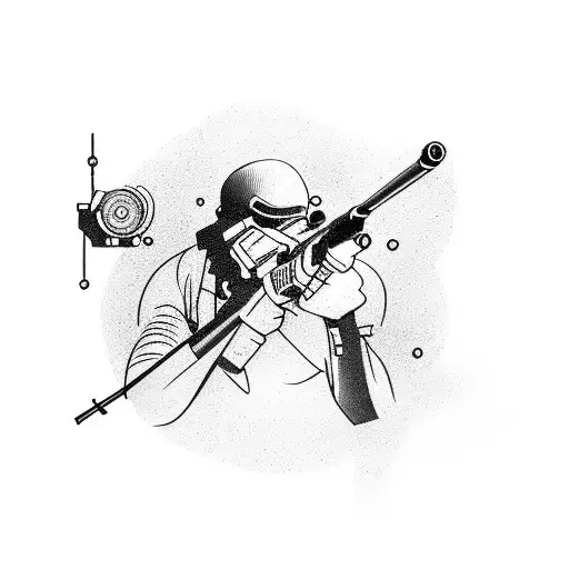 sniper scope  tattoo design idea