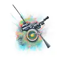 sniper scope  tattoo design idea