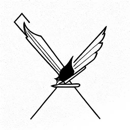 Cardinal tattoo design idea