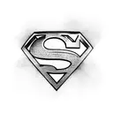 Superman logo backwards tattoo design idea
