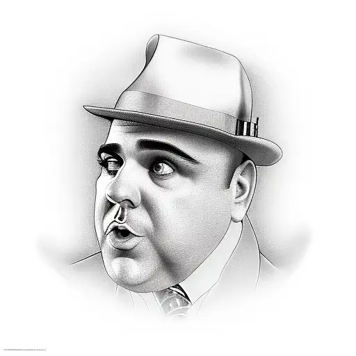 al Capone  tattoo design idea