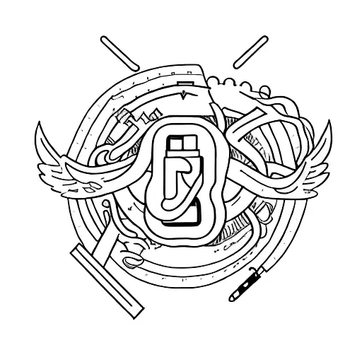 may we never give in to the battle within, include awareness ribbon tattoo design idea