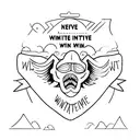 may we never give in to the battle within, include awareness ribbon tattoo design idea