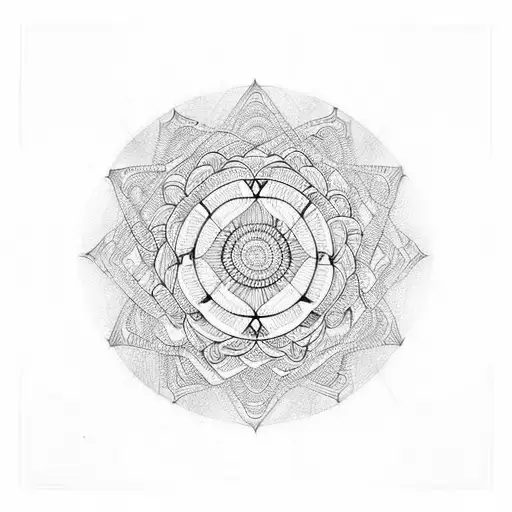 chackra mandala inspired on alex grey art tattoo design idea