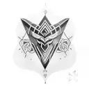 tyr rune tattoo design idea