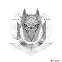 tyr rune tattoo design idea