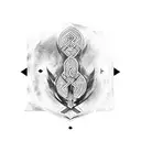 tyr rune tattoo design idea