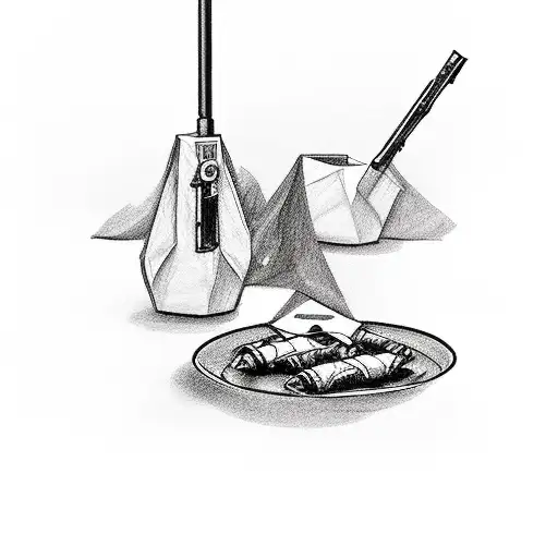 Leave the gun, take the cannoli tattoo design idea