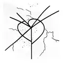 Kintsugi heart tattoo design idea