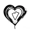 Kintsugi heart tattoo design idea