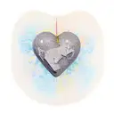 Kintsugi heart tattoo design idea