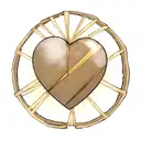 Kintsugi heart tattoo design idea