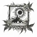 Well, the rain exploded with a mighty crash As we fell into the sun And the first one said to the second one there "I ho tattoo design idea