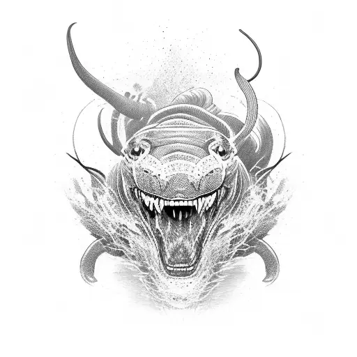 crawling panther tattoo design idea