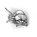 hermit crab tattoo design idea