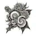 Number 1996 tattoo design idea