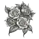 Number 1996 tattoo design idea