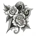 Number 1996 tattoo design idea