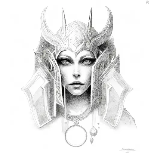 freya tattoo design idea
