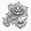 diya tattoo design idea