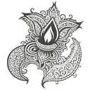 diya tattoo design idea