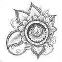 diya tattoo design idea