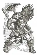 Gladiator Spartacus tattoo design idea