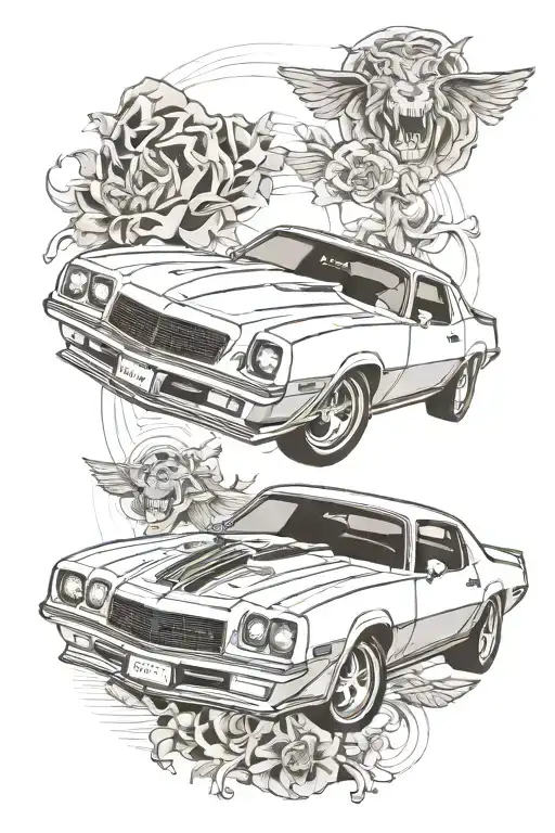 1981 Camaro Berlinetta tattoo design idea